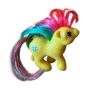 Vintage 1986 My Little Pony G1 YELLOW TIC TAC TOE X O First Tooth Baby Babies